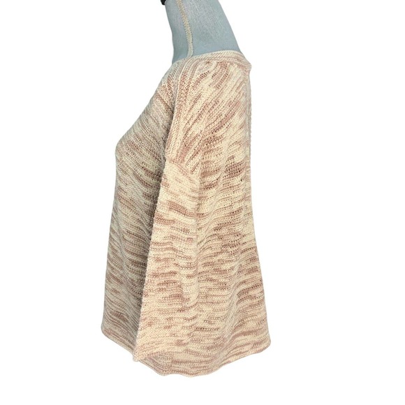 Pure J Jill Sweater Woven Sweater Top Boat Neckline Small Petite Oversized Read - Picture 2 of 13